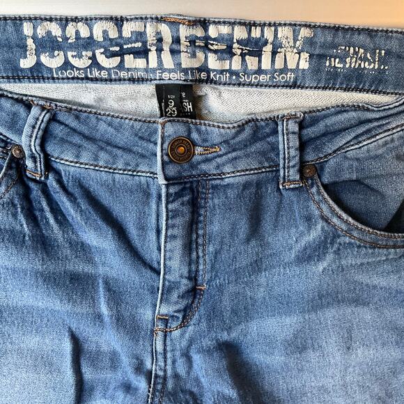 Rewash Women Waxed Denim Straight Leg Jeans 9/29, Blue, Soft Feel Like Knit - Picture 7 of 13